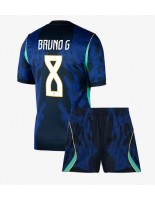 Brazílie Bruno Guimaraes #8 Venkovní dres pro děti MS 2026 Krátký Rukáv (+ trenýrky)